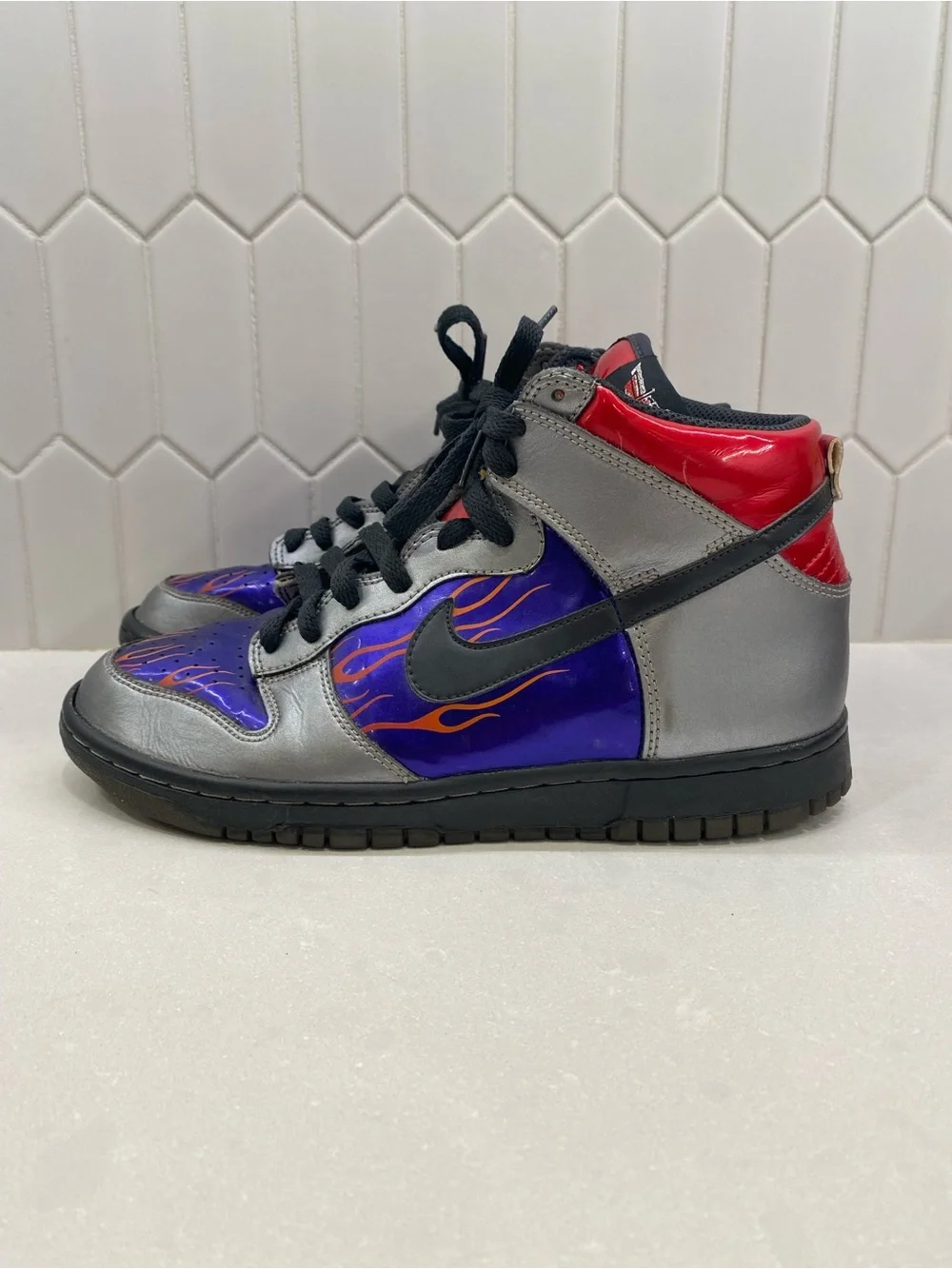 Vintage 2009 Nike Dunk High Optimus Prime Transformers Y7